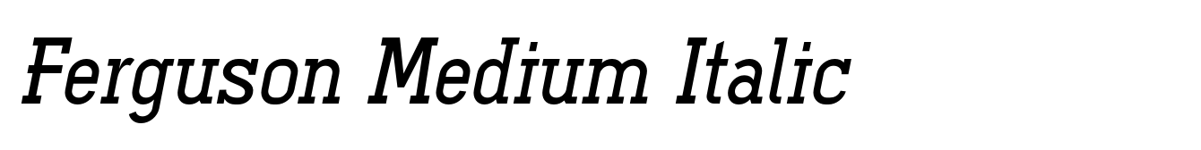 Ferguson Medium Italic